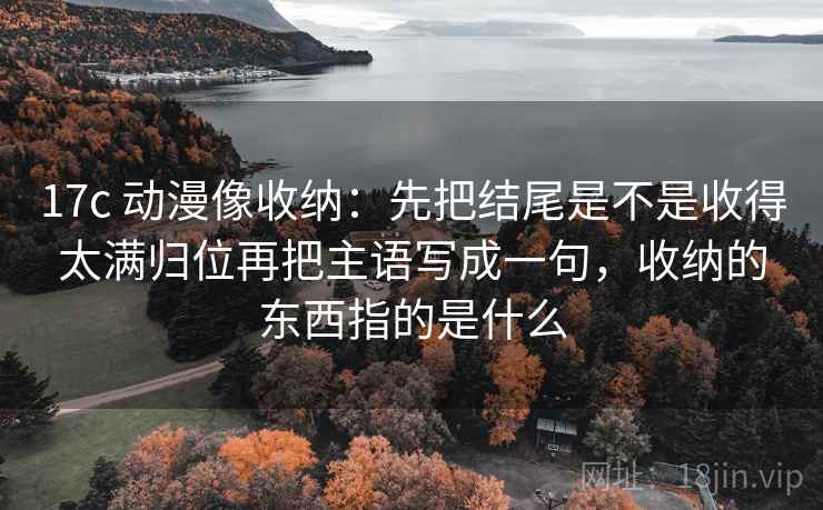 17c 动漫像收纳：先把结尾是不是收得太满归位再把主语写成一句，收纳的东西指的是什么  第2张